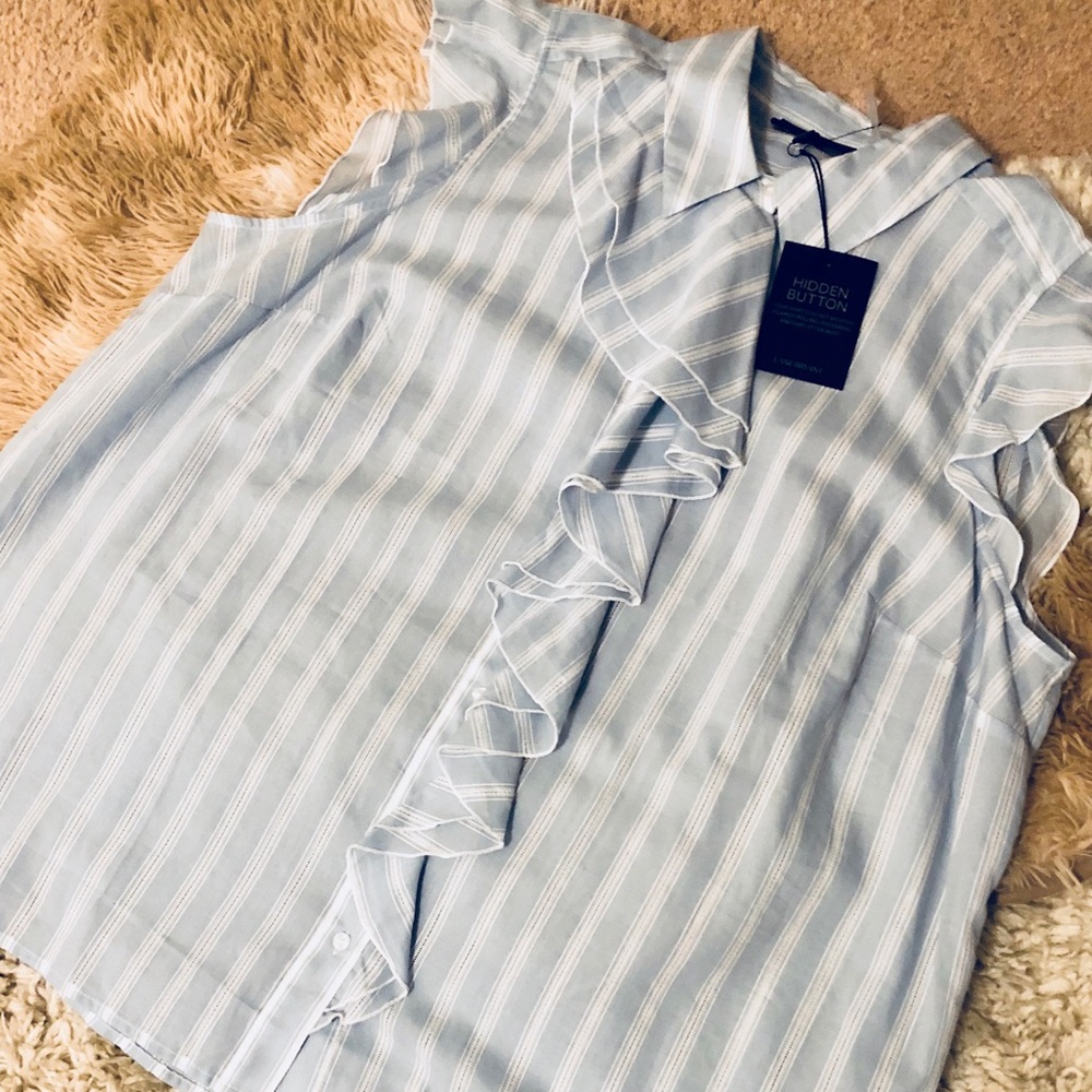 NWT Lane Bryant Ruffle Sleeveless Top